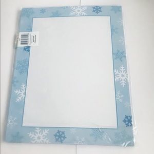 New 40 Pages Snowflake Computer Paper 8 1/2” x 11”